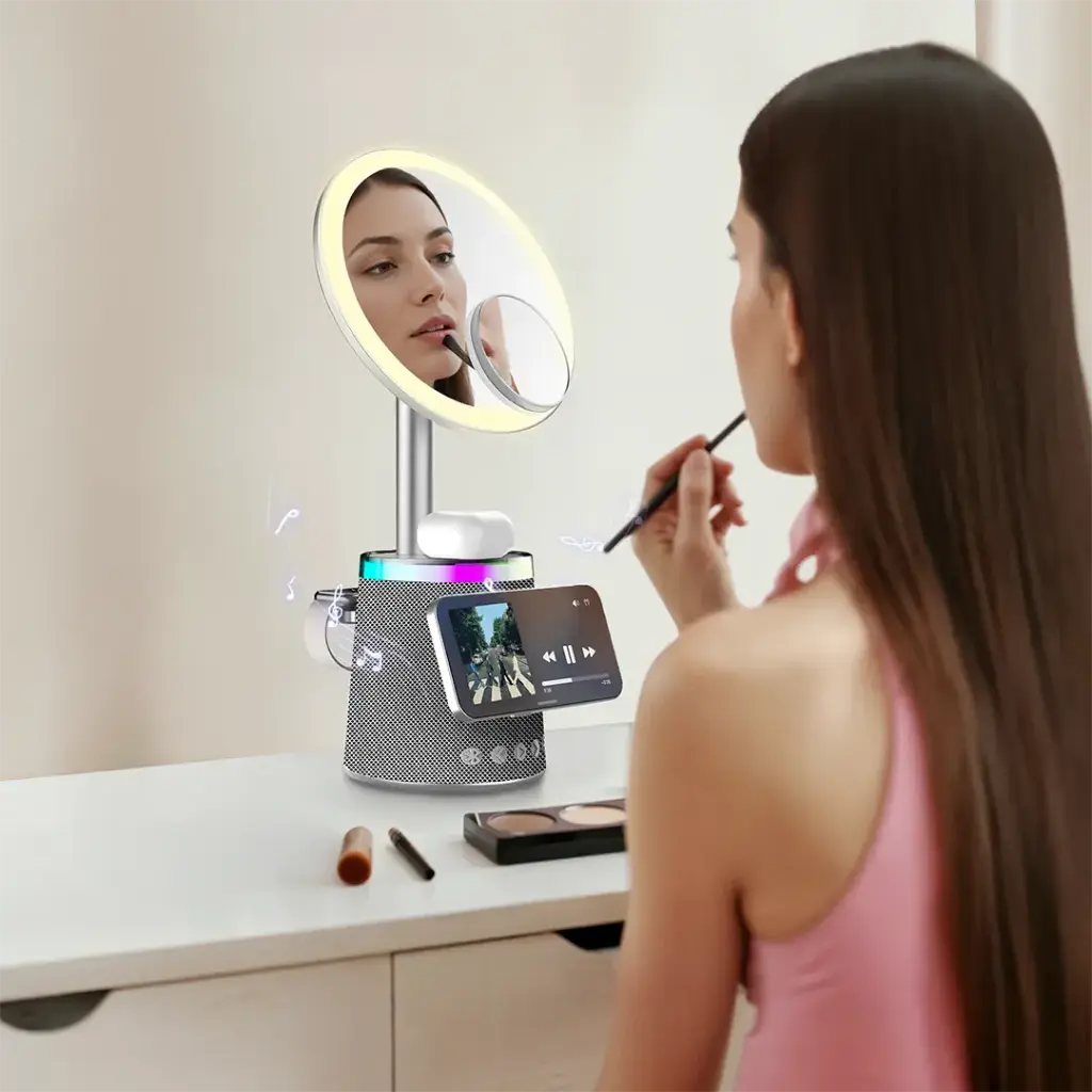 PORODO SELFIE MIRROR, SPEAKER AND WIRELESS CHARGER