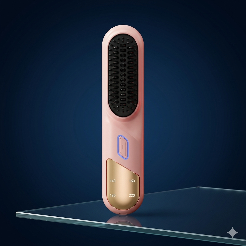 PORODO brosse lisseuse sans fil