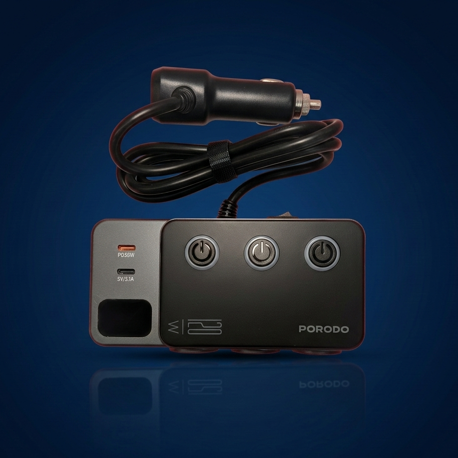 Porodo chargeur HUB voiture