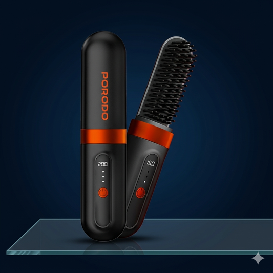 PORODO brosse chauffante portable