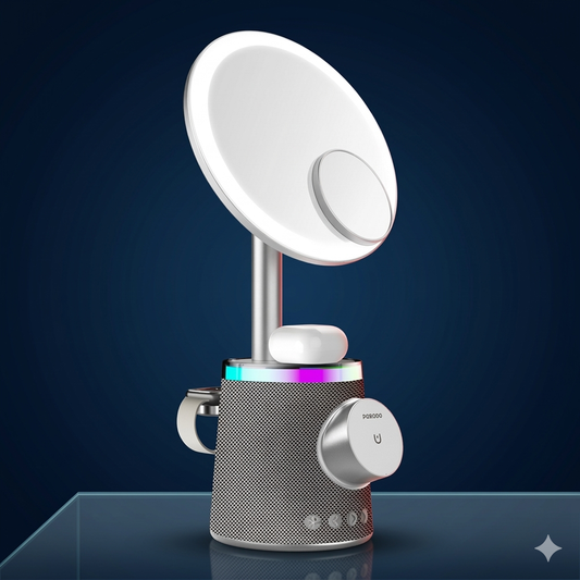 PORODO SELFIE MIRROR, SPEAKER AND WIRELESS CHARGER