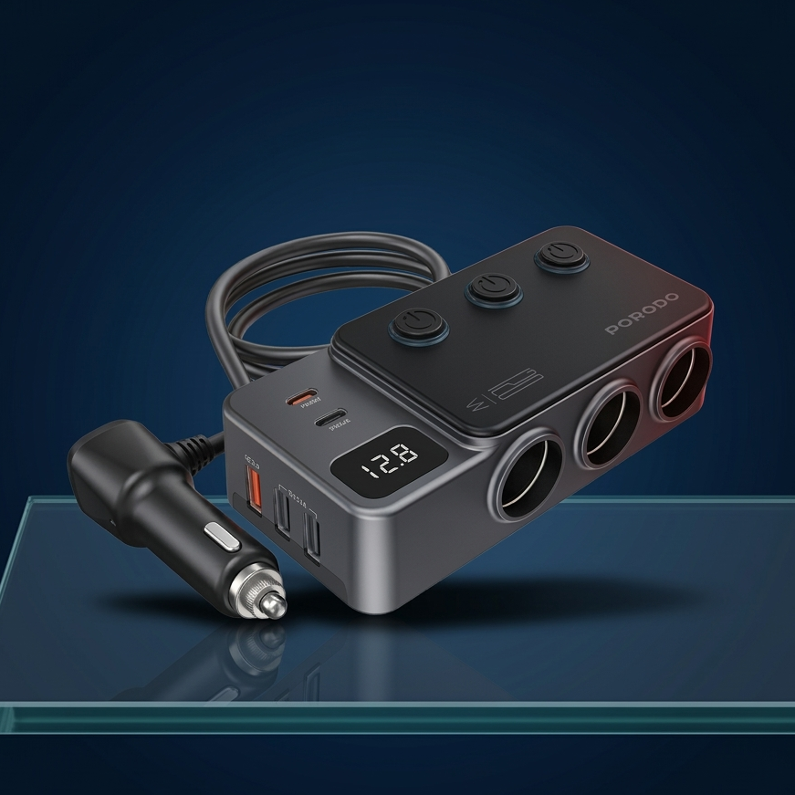 Porodo chargeur HUB voiture