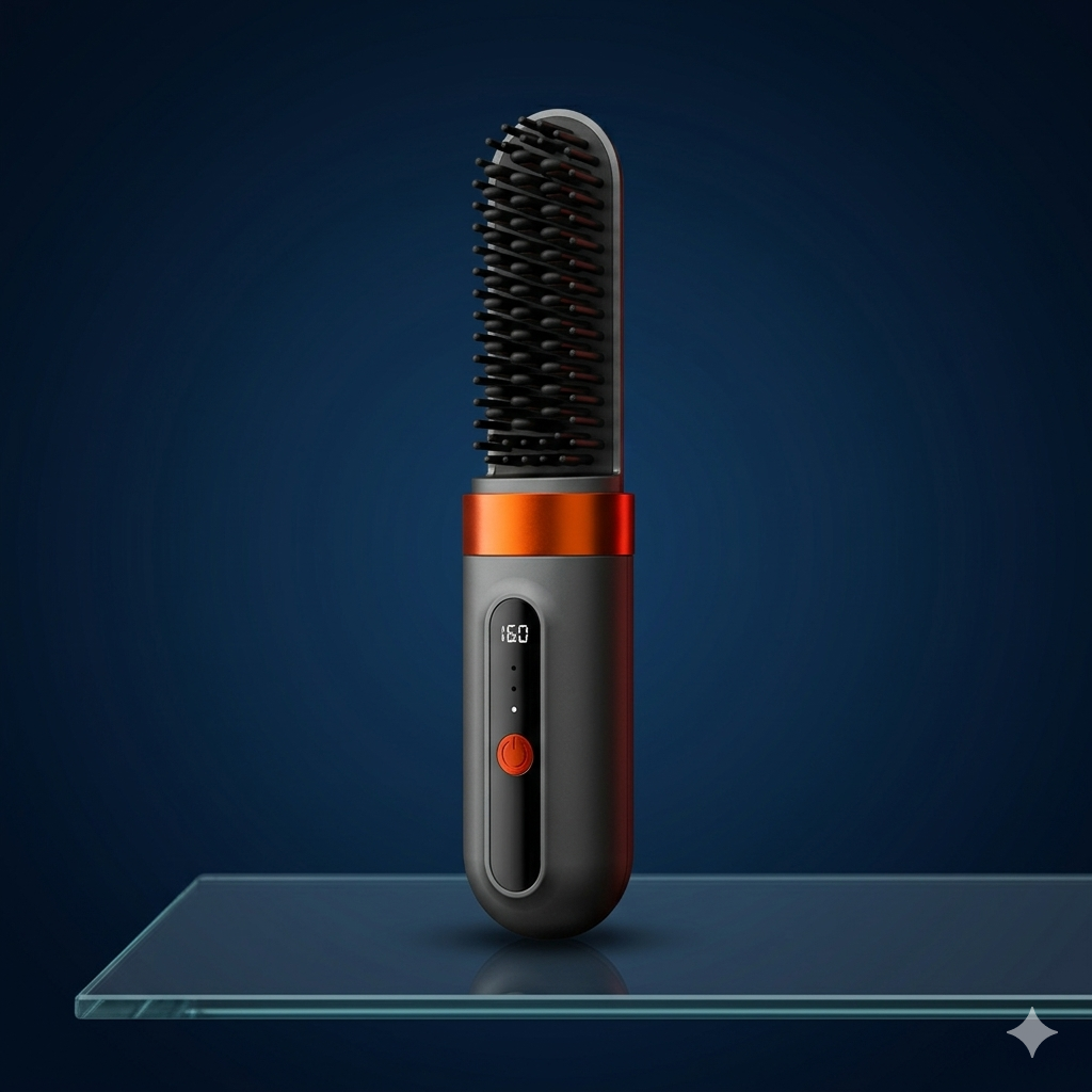 PORODO brosse chauffante portable